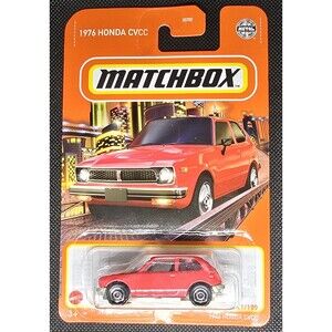 1976 Honda Civic CVCC RED  2021 Matchbox #21/100